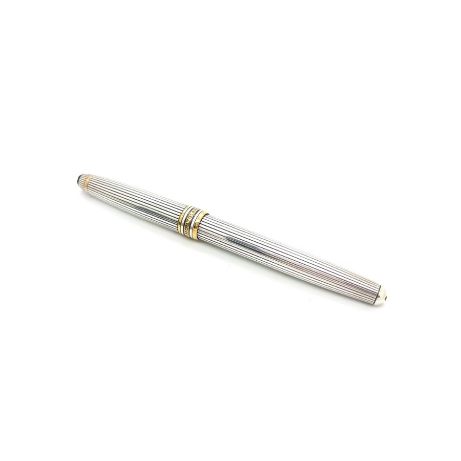 Montblanc Meisterstuck Penna a sfera solitaria bicolore argento sterling 925 [34216e78]