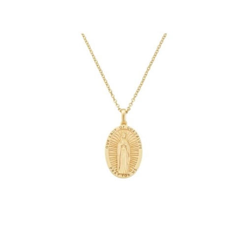 Collana Medaglia Madonna di Guadalupe Dorata [f64180ef]
