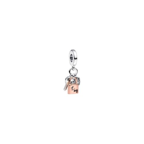 Charm Pendente Chiave, Lucchetto e Cuore [52981645]