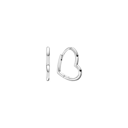 Orecchini Cerchi Cuori Asimmetrici [53de49ec]